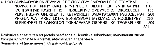 Bild på kemisk struktur för Rasburikas