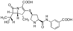 Bild på kemisk struktur för Ertapenem