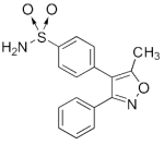 Bild på kemisk struktur för Valdecoxib