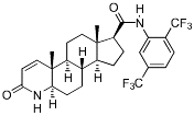 Bild på kemisk struktur för Dutasterid