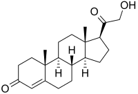 Bild på kemisk struktur för Desoxikorton