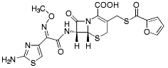 Bild på kemisk struktur för Ceftiofur