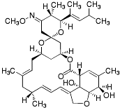 Bild på kemisk struktur för Moxidektin