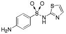 Bild på kemisk struktur för Sulfatiazol
