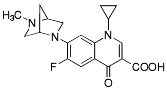 Bild på kemisk struktur för Danofloxacin