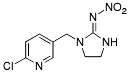 Bild på kemisk struktur för Imidakloprid