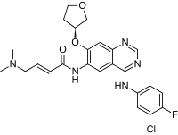 Bild på kemisk struktur för Afatinib