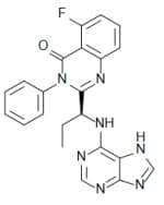Bild på kemisk struktur för Idelalisib