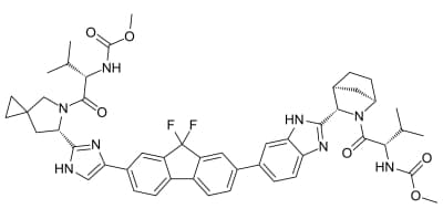 Bild på kemisk struktur för Ledipasvir