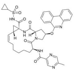 Bild på kemisk struktur för Paritaprevir