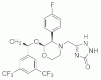 Bild på kemisk struktur för Aprepitant
