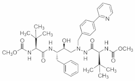 Bild på kemisk struktur för Atazanavir