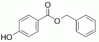 Bild på kemisk struktur för Bensylparahydroxibensoat