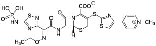 Bild på kemisk struktur för Ceftarolinfosamil