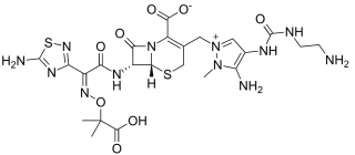 Bild på kemisk struktur för Ceftolozan