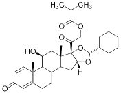 Bild på kemisk struktur för Ciklesonid