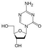 Bild på kemisk struktur för Decitabin