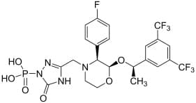 Bild på kemisk struktur för Fosaprepitant