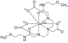 Bild på kemisk struktur för Gadoversetamid