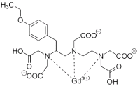 Bild på kemisk struktur för Gadoxetinsyra