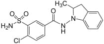 Bild på kemisk struktur för Indapamid