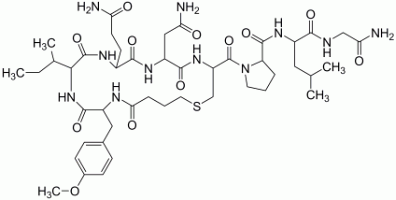 Bild på kemisk struktur för Karbetocin