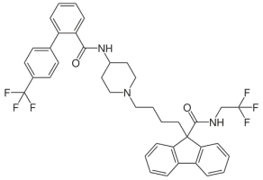 Bild på kemisk struktur för Lomitapid