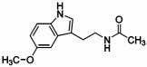 Bild på kemisk struktur för Melatonin