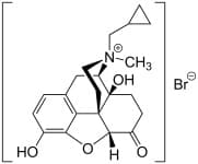 Bild på kemisk struktur för Metylnaltrexonbromid
