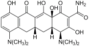Bild på kemisk struktur för Minocyklin