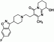 Bild på kemisk struktur för Paliperidon