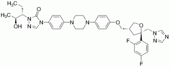 Bild på kemisk struktur för Posakonazol