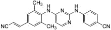 Bild på kemisk struktur för Rilpivirin