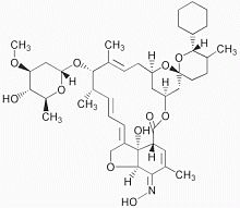 Bild på kemisk struktur för Selamektin