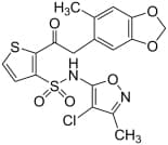 Bild på kemisk struktur för Sitaxentan