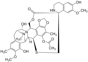 Bild på kemisk struktur för Trabektedin