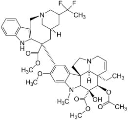 Bild på kemisk struktur för Vinflunin