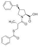Bild på kemisk struktur för Zofenopril