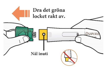 Ta bort det gröna locket