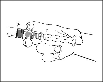 2. Tryck in kolven för att frigöra proppen. Steriliseringsprocessen kan ha lett till vidhäftning mellan proppen och sprutkroppen.