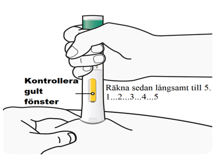 Kontrollera gult fönster