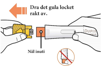 Ta bort det gula locket