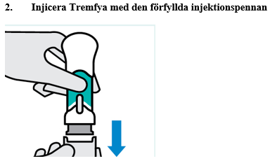 2. Injicera Tremfya med den förfyllda injektionspennan