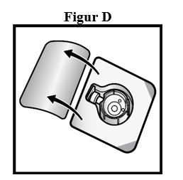 dra försiktigt bort locket från Hi-Flow enheten 